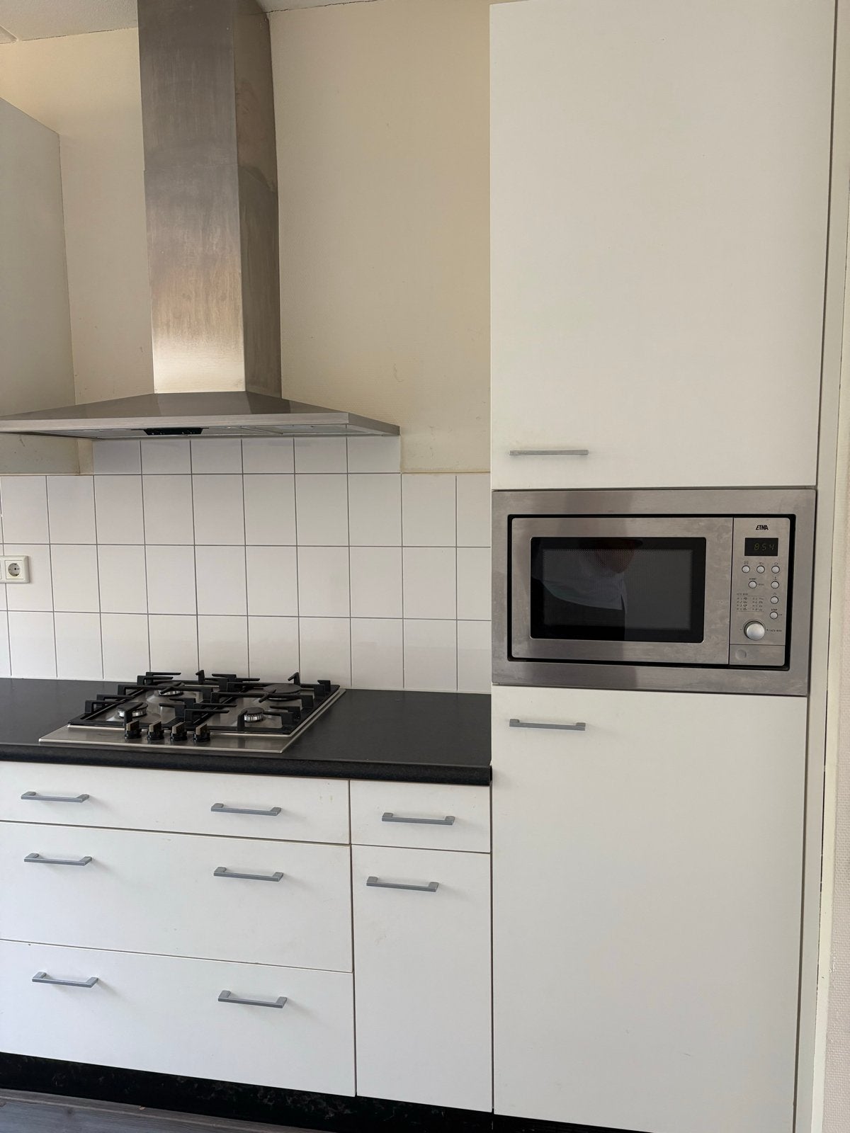Complete Keuken met Apparatuur, Ophalen, Gebruikt, Wit, Enkelwandige keuken