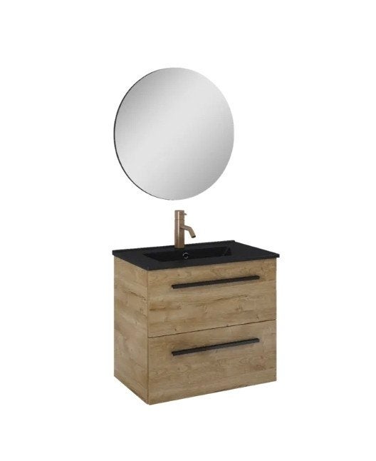 Ondiep badkamermeubel 60x39x5 cm mat zwarte wastafel, Huis en Inrichting, Badkamer | Badkamermeubels, Nieuw, Wastafelkast, Minder dan 100 cm