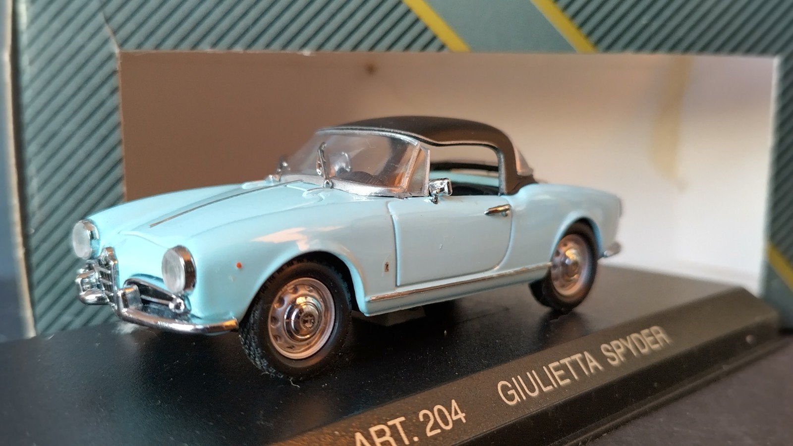 Alfa Romeo Giulietta 1958 1:43 Detailcars Pol, Hobby en Vrije tijd, Overige merken, Auto, ., Nieuw