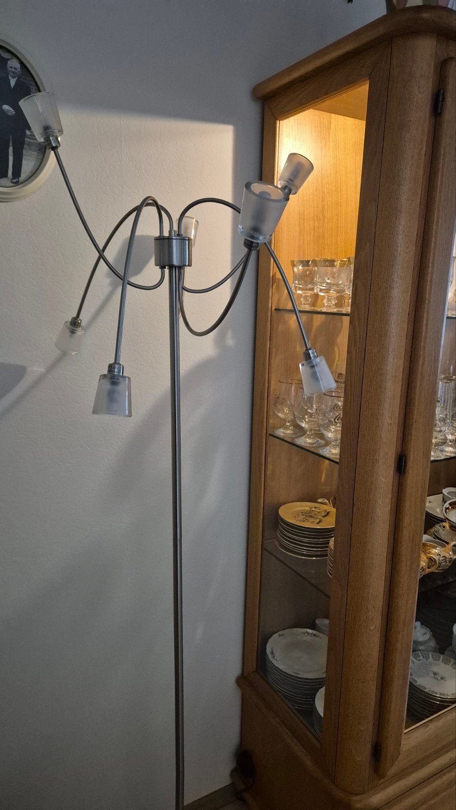 IKEA staande lamp Kryssbo, Ophalen, Gebruikt, 150 tot 200 cm