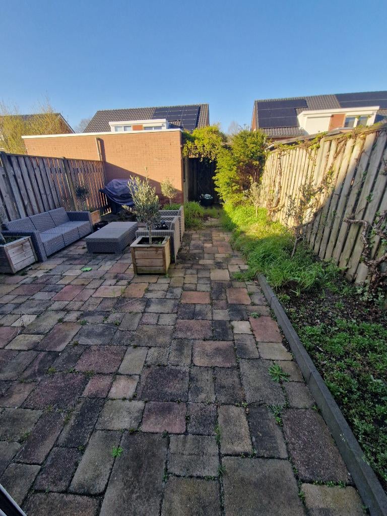 tegels +- 50 m2 gratis ophalen, Tuin en Terras, Tegels en Klinkers, Ophalen, Gebruikt, 10 m² of meer, Beton