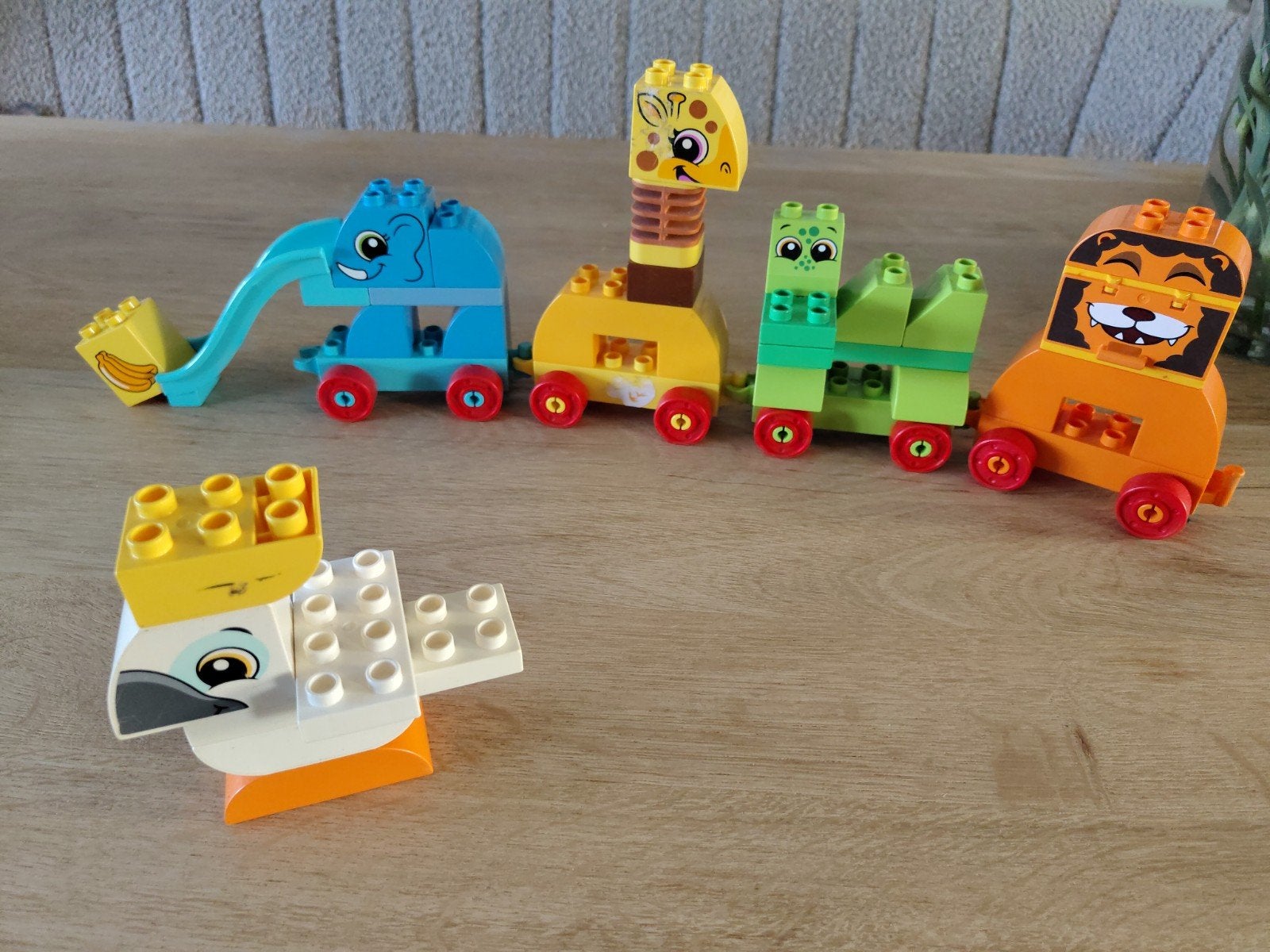 Lego Duplo Dieren Trein met losse Pelikaan, Inclusief minifiguren, Gebruikt, Overige thema's, Ophalen of Verzenden