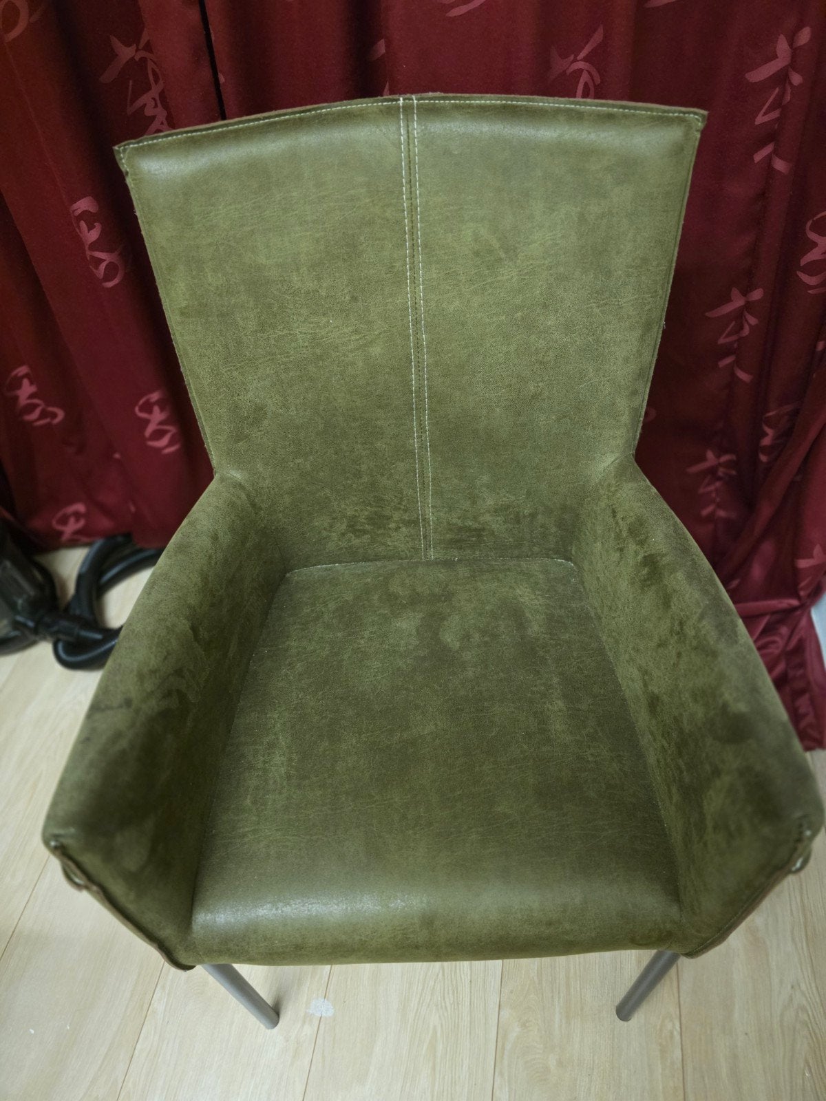 Groene eetkamerstoel - Gebruikt, Huis en Inrichting, Stoelen, Gebruikt, Overige kleuren, Modern, Industrieel, Ophalen of Verzenden