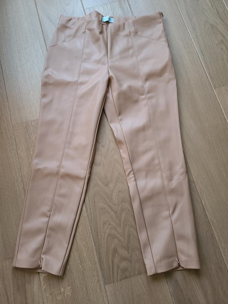 Lichtbruine nepleren broek, Creation, maat 42, Kleding | Dames, Broeken en Pantalons, Bruin, Creation, Maat 42/44 (L), Nieuw