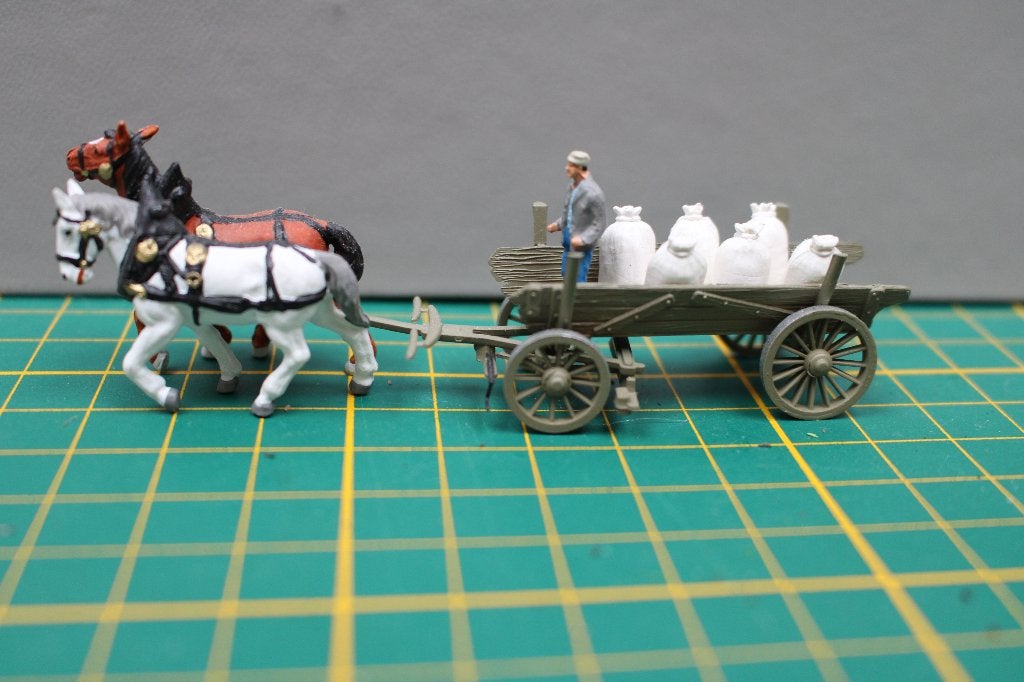 preiser paard en wagen 8  , ho treinen, Ophalen of Verzenden, Gelijkstroom of Wisselstroom, Overige merken