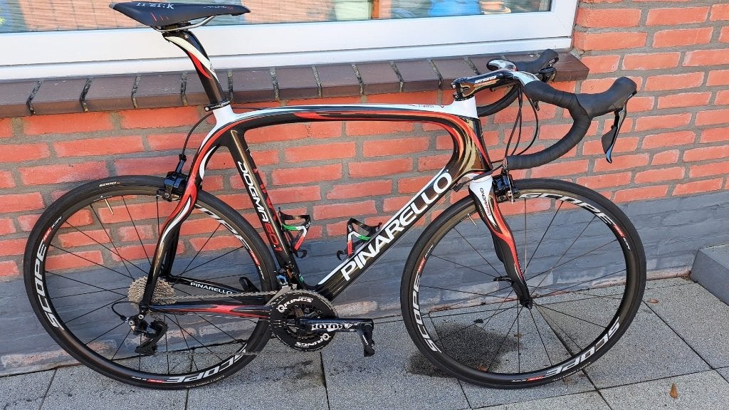 PINARELLO DOGMA MAAT 59 DURA ACE VISION SCOPE FSA 100% FOTOS, 28 inch, Carbon, Zo goed als nieuw, 57 tot 61 cm