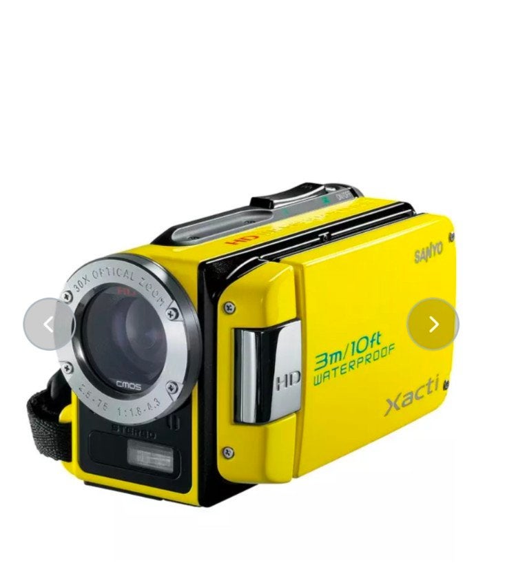Vloggers opgelet  Sanyo Xacti HD Waterproof Camcorder - Geel, Overige merken, Ophalen of Verzenden, Zo goed als nieuw, Camera