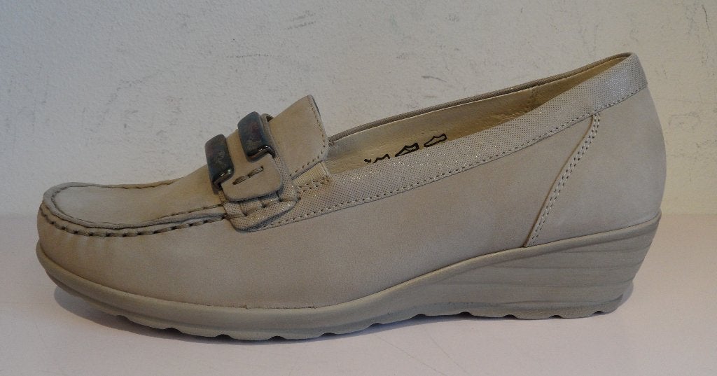 Mocassins Waldläufer beige maat 40 1/2, Beige, Nieuw, Ophalen of Verzenden, Sneakers of Gympen