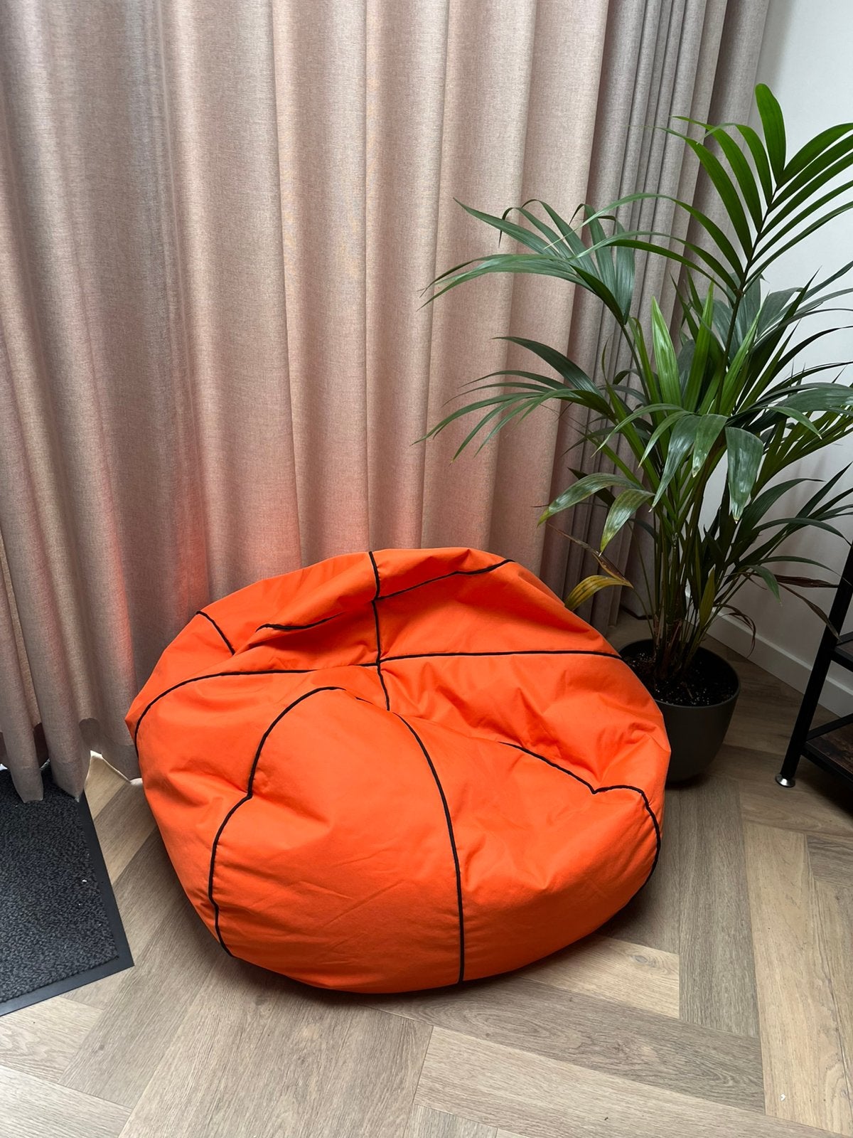 Basketbal zitzak, Ophalen, Zo goed als nieuw, Oranje, Zitzak