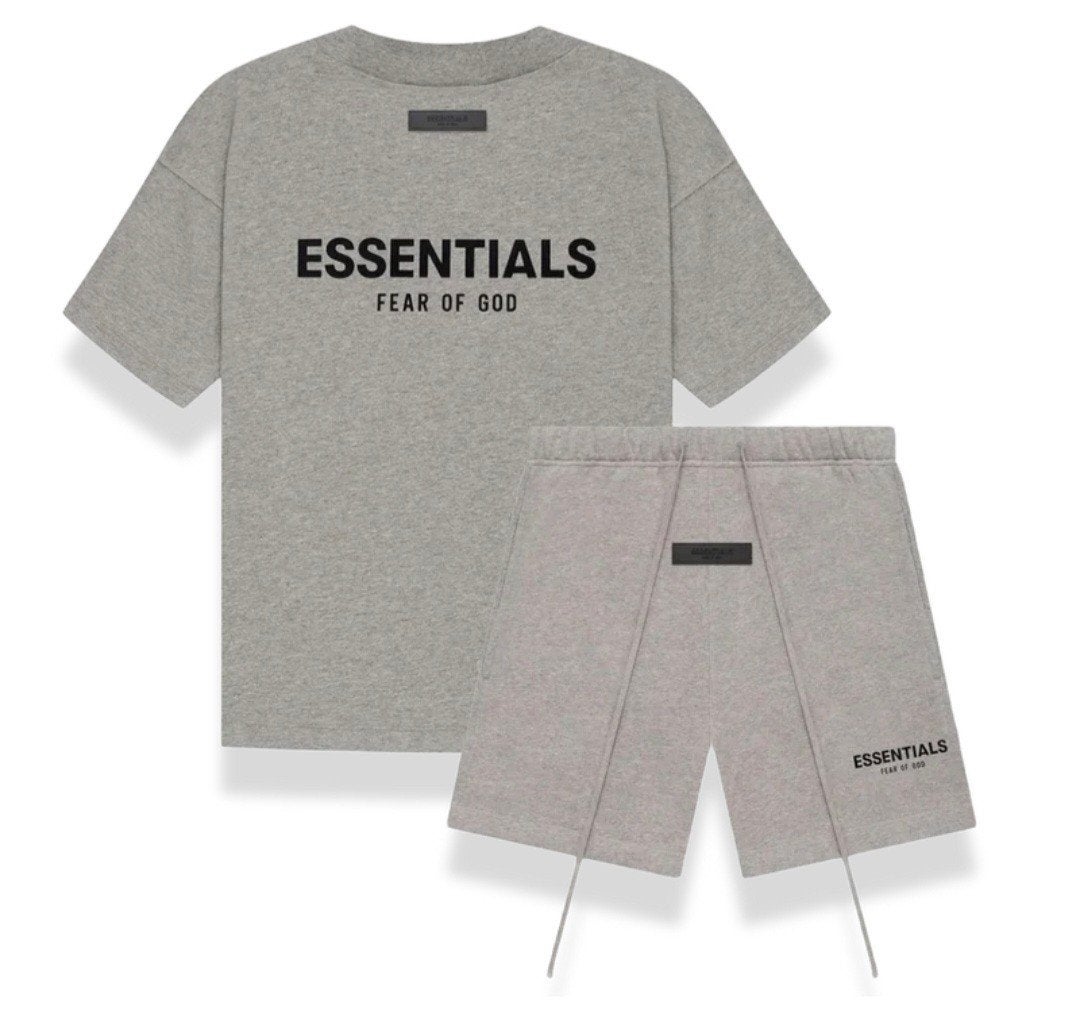Essentials Fear of God Zomersetje Maat M, Maat 48/50 (M), Nieuw, Ophalen of Verzenden, Grijs