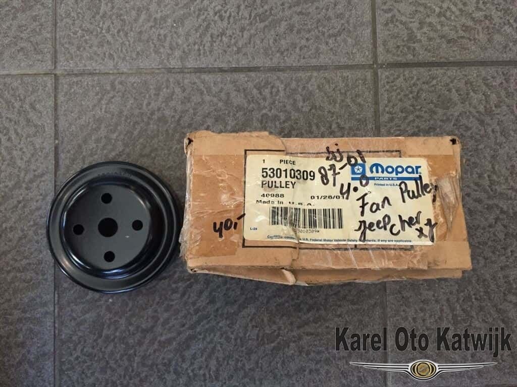 Koelvin poelie/pulley Jeep Cherokee XJ 4.0, Jeep, -, -, Nieuw
