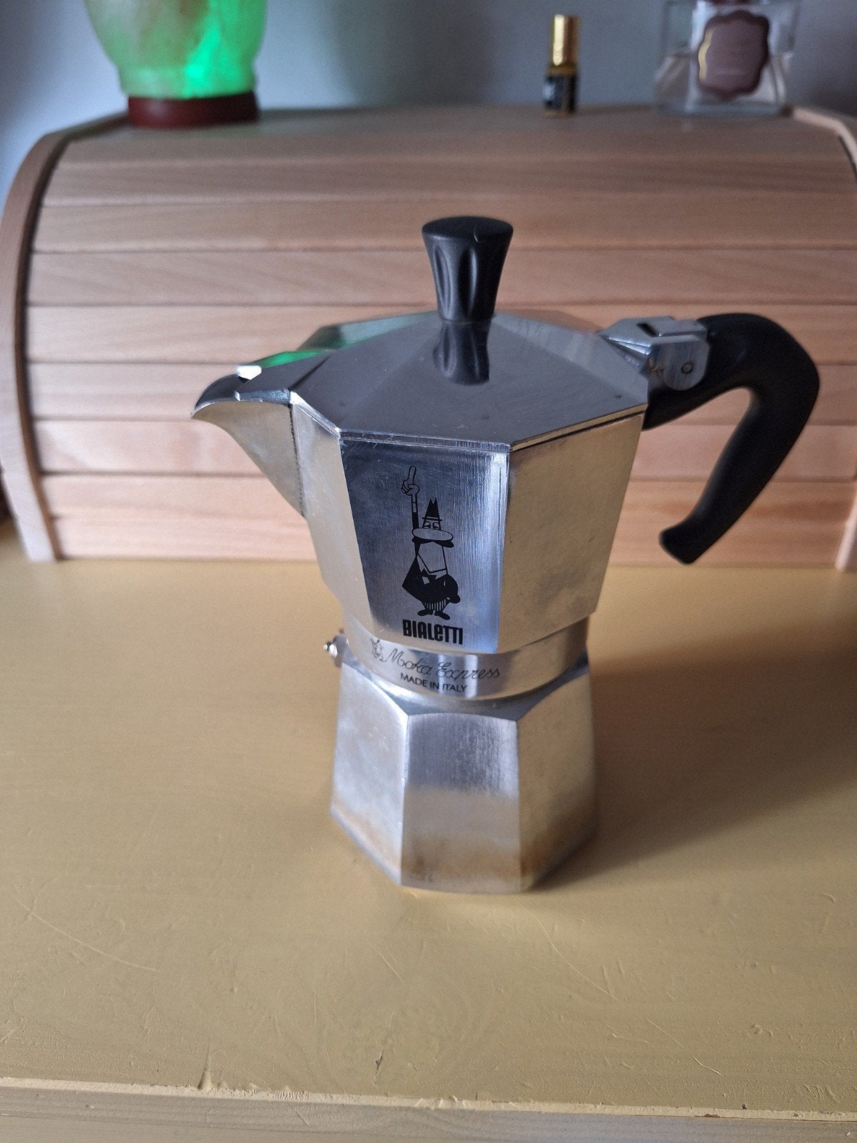 Bialetti Moka Express 4-kops percolator, Gebruikt, Espresso apparaat, Gemalen koffie, Ophalen of Verzenden
