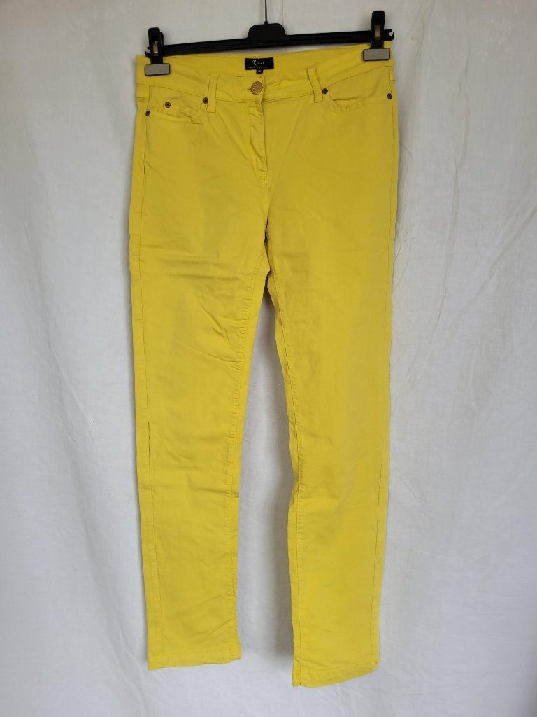 Stoere gele stretch broek mt 40 merk Ro-Zu, Kleding | Dames, Overige kleuren, ., Ophalen of Verzenden, Zo goed als nieuw