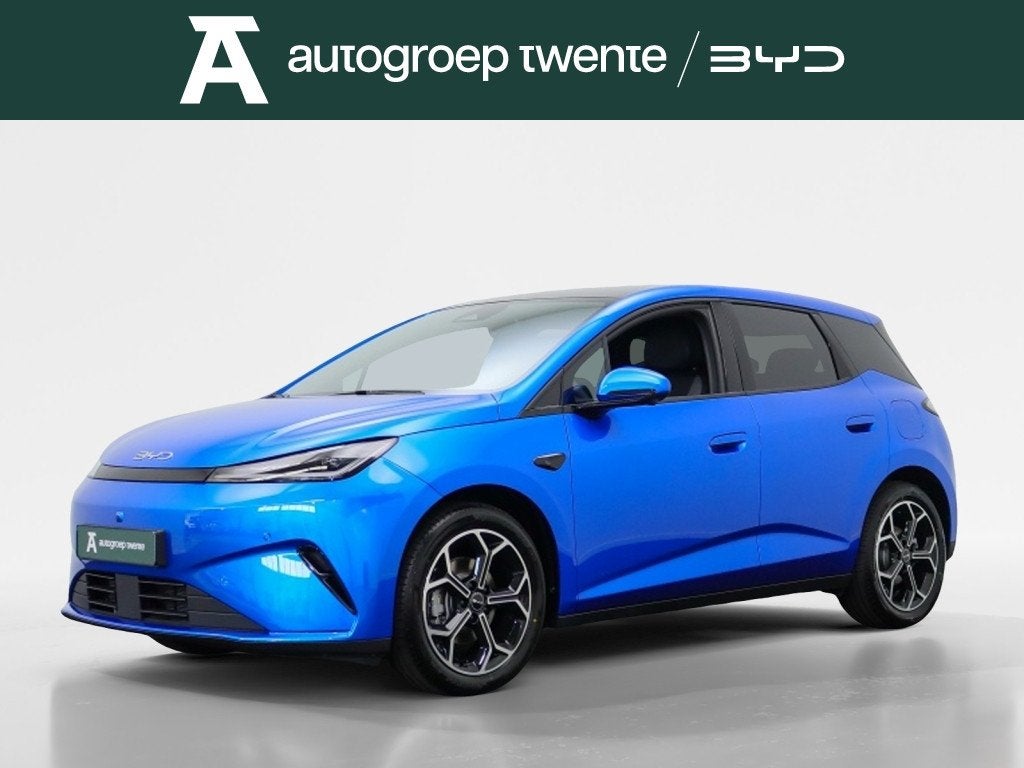 BYD Dolphin G 1.5 DM-i Comfort | € 1.000 ACTIE | Private L, Zwart, 4 cilinders, Blauw, Leder en Stof