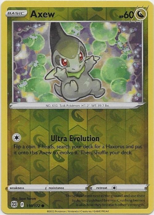 Brilliant Stars,  Axew [reverse] 110/172, Verzenden, Nieuw, Losse kaart