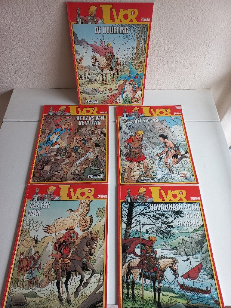 IVOR 1 t/m 5 COMPLETE SERIE, Boeken, Stripboeken, Complete serie of reeks, Ophalen of Verzenden, Gelezen