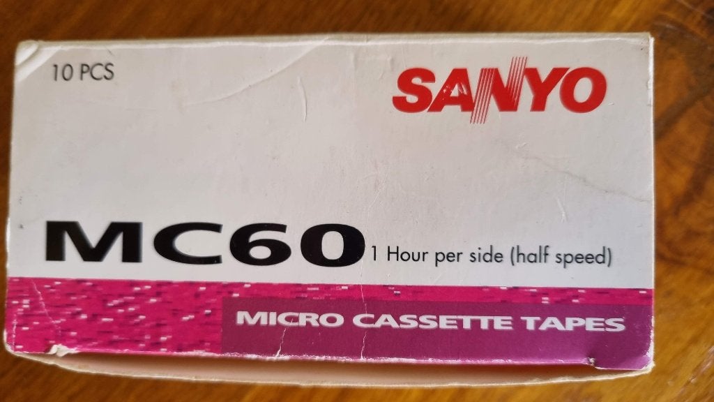 9 Sanyo MC60 microcassettes voor dicteerapparaat, Ophalen of Verzenden, Nieuw, Audio