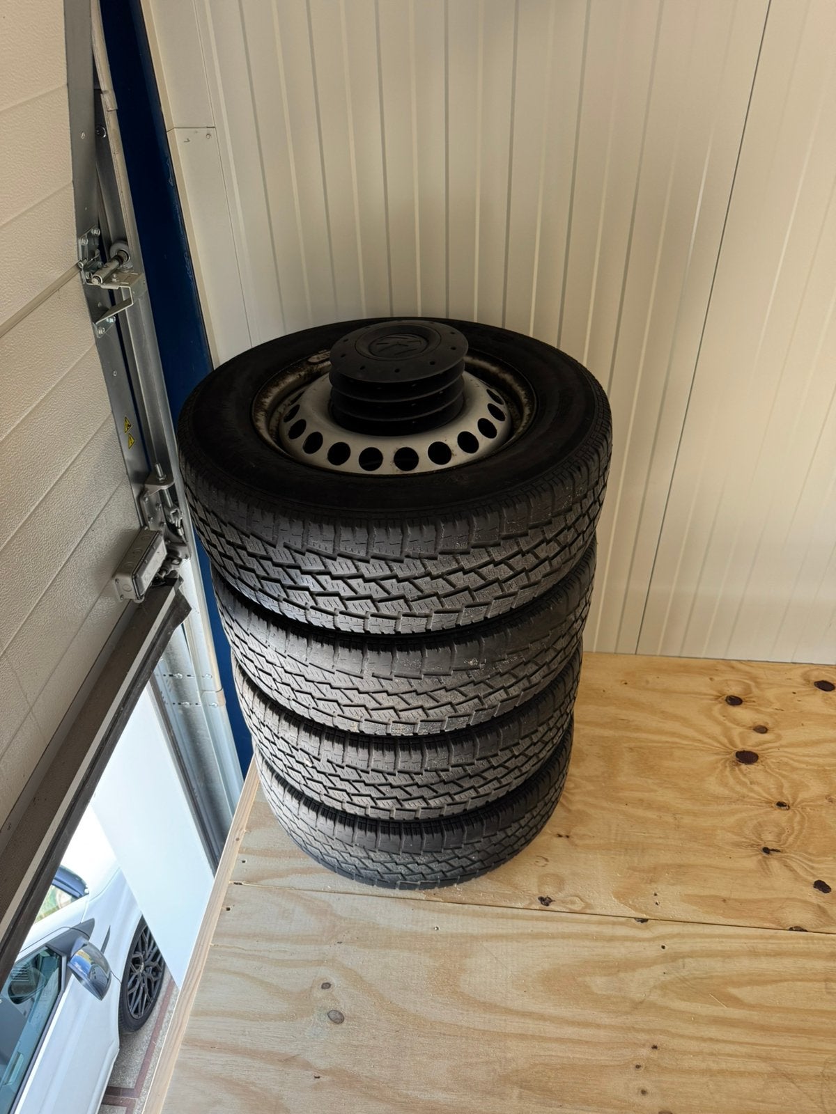 Setje stalen velgen volkswagen transporter, Ophalen, Gebruikt