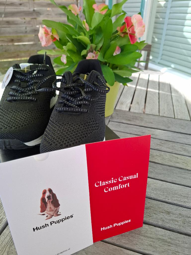 Nieuwe Hush Puppies, Zwart, Nieuw, Ophalen of Verzenden, Sneakers of Gympen