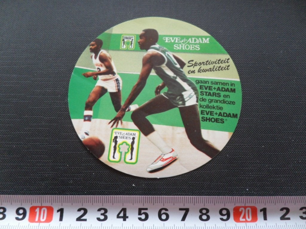 sticker eve + adam shoes sportiviteit en kwaliteit basketbal, Ophalen, Zo goed als nieuw