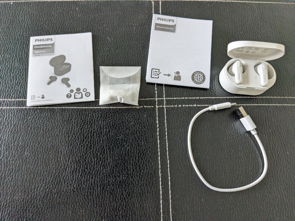 Philips TAT1108 in-ear draadloze oordopjes, Ophalen of Verzenden, Zo goed als nieuw, Draadloos, Wit