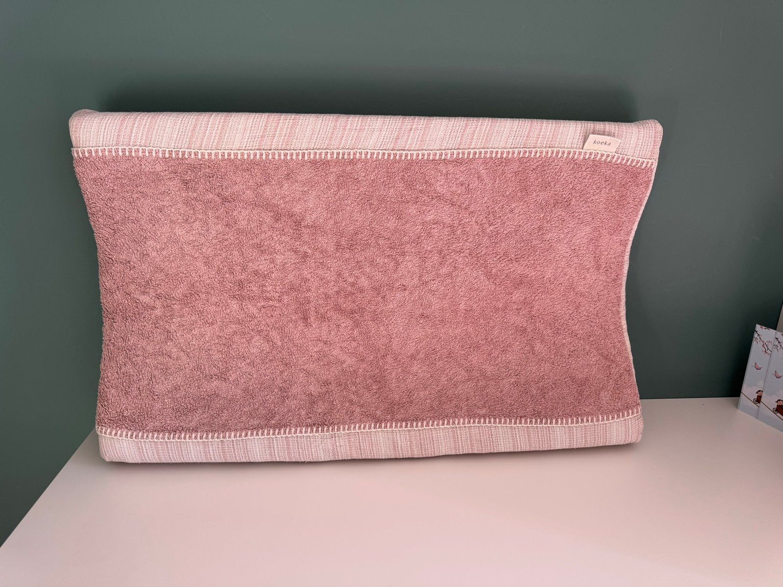 Koeka aankleedkussenhoes oud roze, Ophalen of Verzenden, Zo goed als nieuw