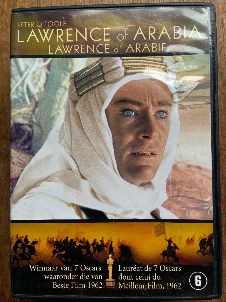 Lawrence of Arabia DVD ; (7 Oscars) 1962, 1960 tot 1980, Engels, Nederlands, Zo goed als nieuw