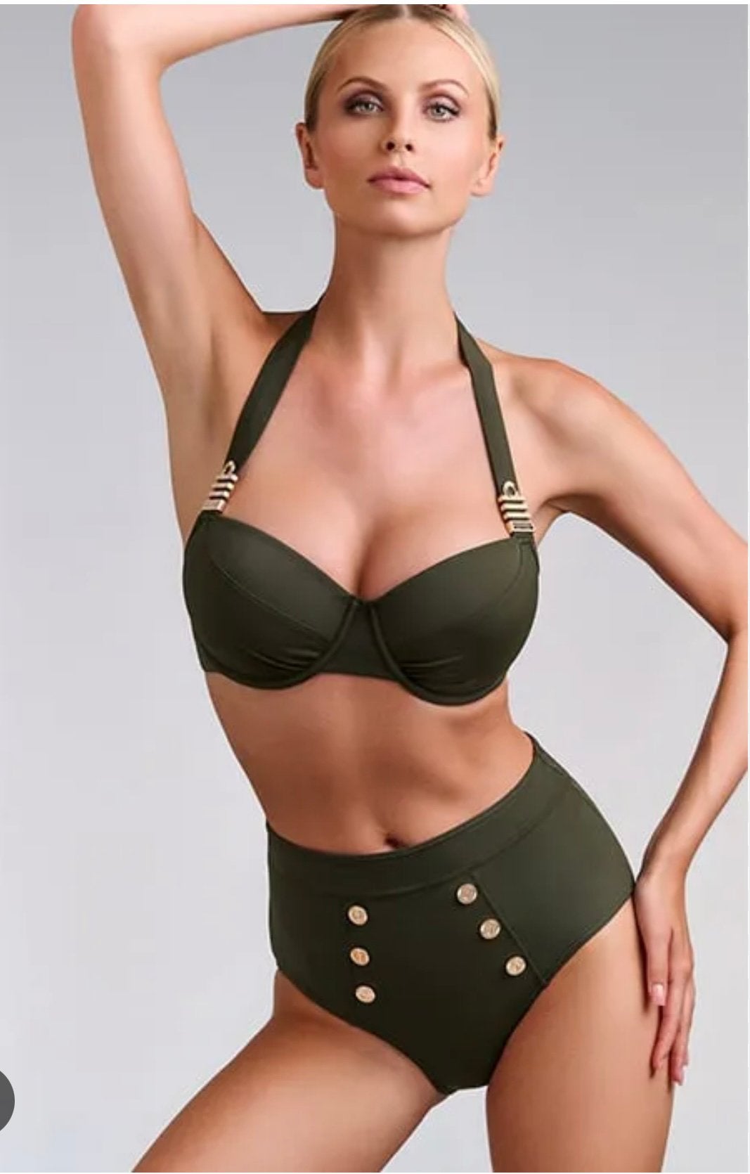 Marlies Dekkers Bikini Set - Royal navy - kaki, Kleding | Dames, Badmode en Zwemkleding, Ophalen of Verzenden, Nieuw, Groen, Bikini
