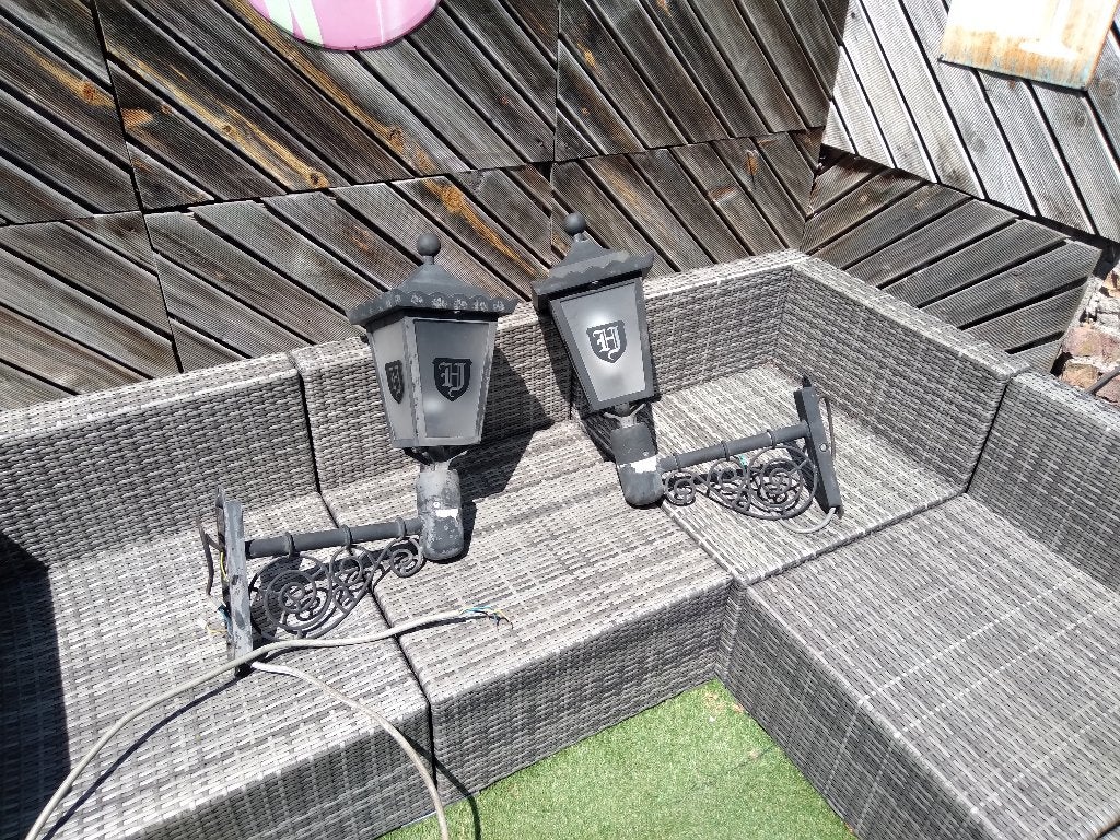 Set van 2 Hertog Jan buitenlampen, Ophalen, Gebruikt, Overige typen, Hertog Jan