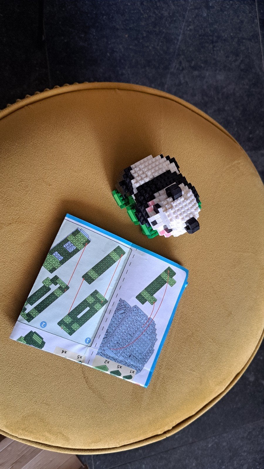 Leuke panda van bouwsteentjes - Zo goed als nieuw, Ophalen of Verzenden, Zo goed als nieuw, Overige merken