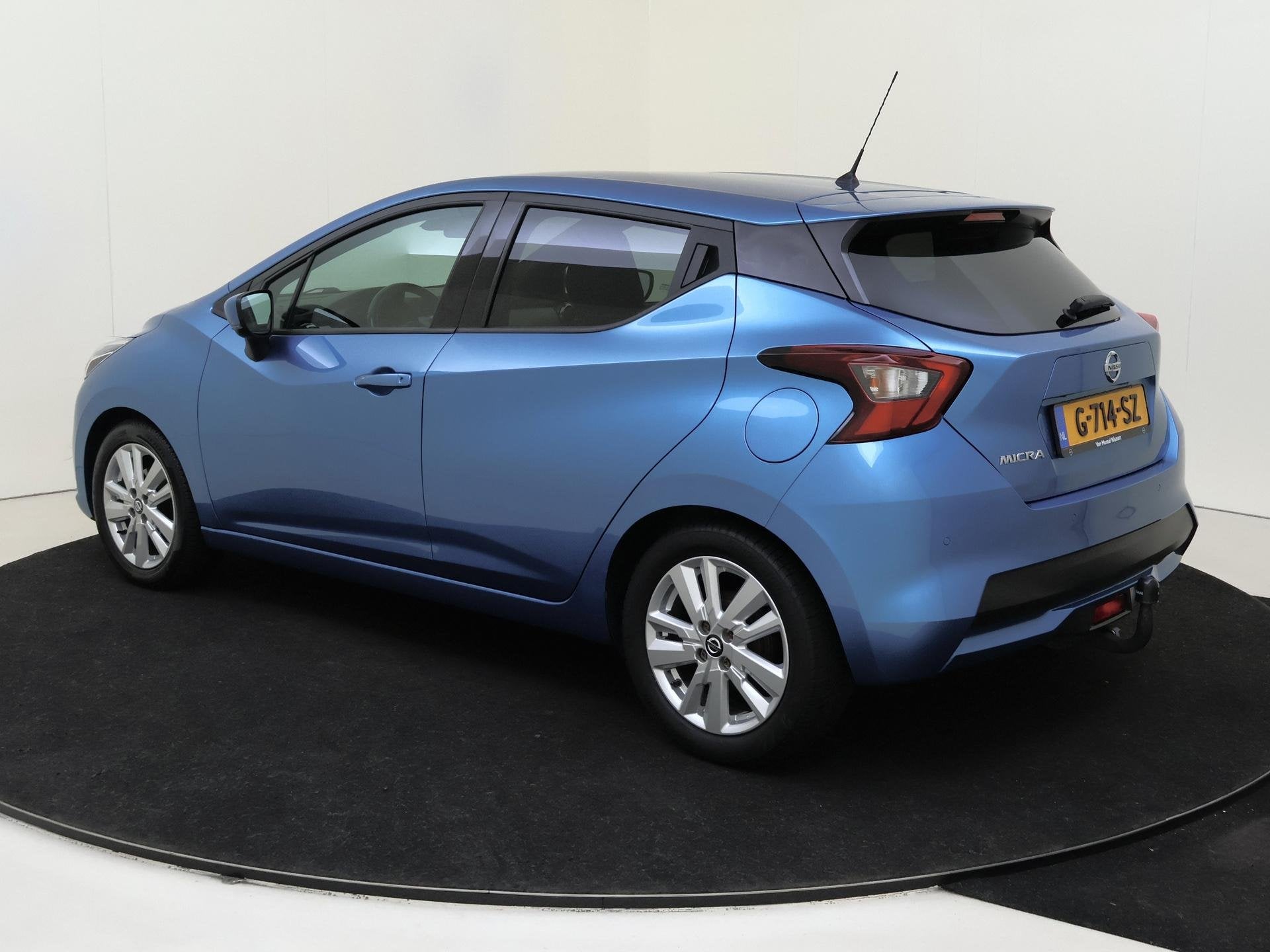Nissan Micra 1.0 IG-T N-Connecta | Airco | Bluetooth | Navig, Auto's, Voorwielaandrijving, Dealer onderhouden, Euro 6, Blauw