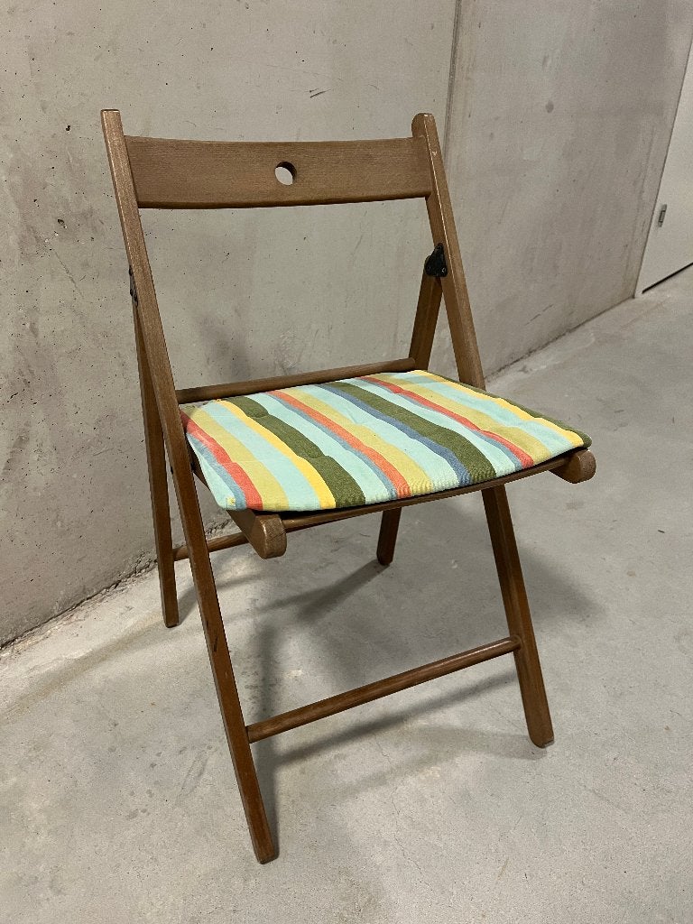 Terje IKEA klapstoel + kussentje (De perfecte klapstoel!), Ophalen, Gebruikt, Hout, Inklapbaar