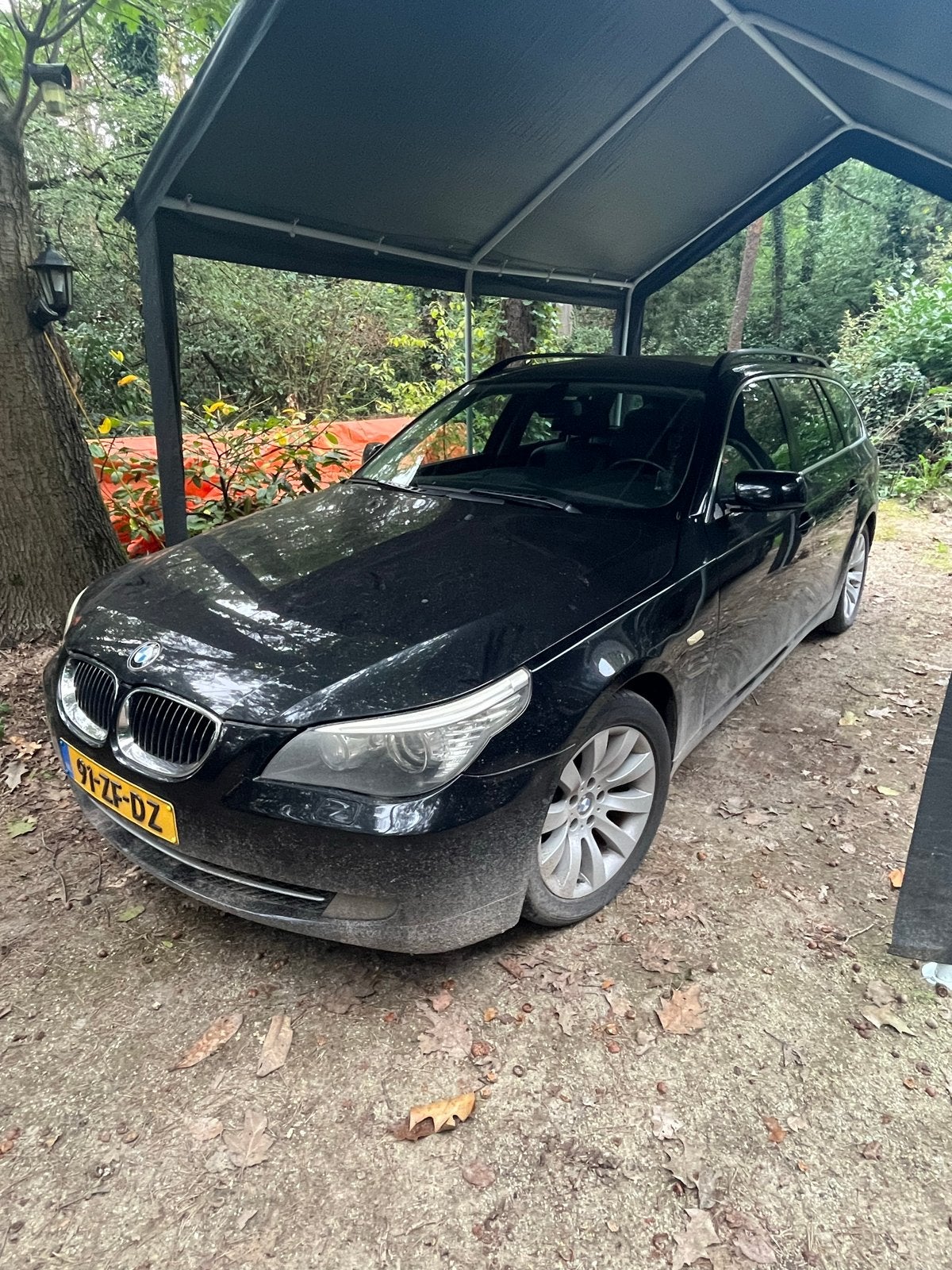 BMW 5-Serie 3.0 I 525 Touring AUT 2008 Lees tekst !!, Achterwielaandrijving, Zwart, 2000 kg, Stationwagon