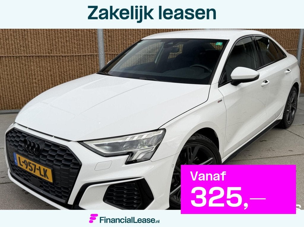 Audi A3 Limousine 30 TFSI S edition Automaat | Stoelverwarmi, Gebruikt, Wit, Bedrijf, 3 cilinders
