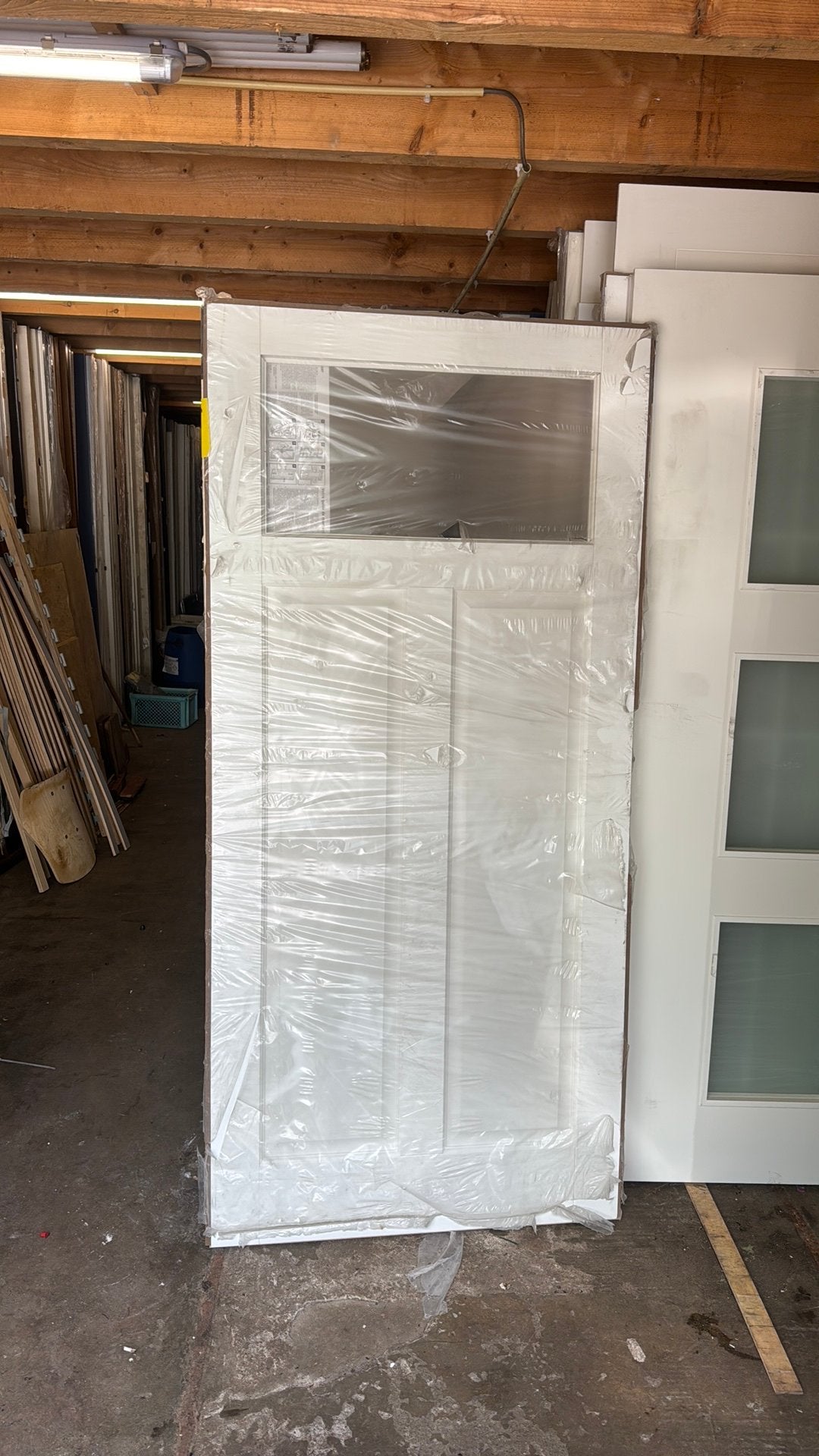 Opdek paneeldeur 93x201.5 cm rechtshangend nr 419, Doe-het-zelf en Verbouw, Deuren en Horren, Ophalen, 80 tot 100 cm, Binnendeur