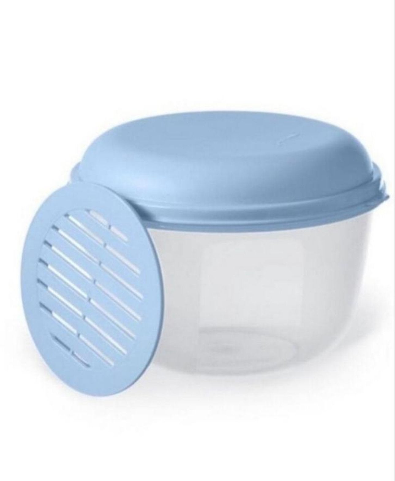 Tupperware Slabak/Slakom met Rooster -   1,9 liter, Huis en Inrichting, Blauw, Nieuw, Ophalen of Verzenden, Met deksel