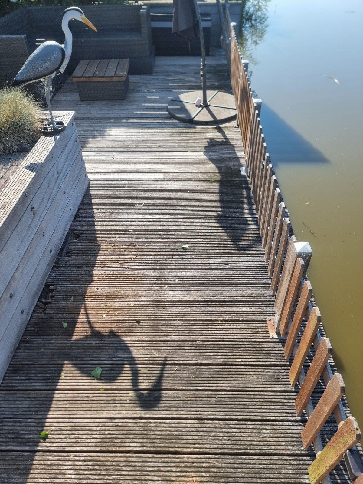 Gratis gebruikte houten vlonderplankenm, Tuin en Terras, Ophalen, Gebruikt, Hout