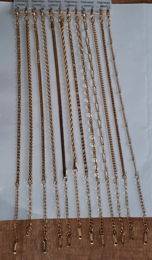 Gouden armbandjes, RVS stainless steel, Ophalen of Verzenden, Nieuw, Goud, Staal