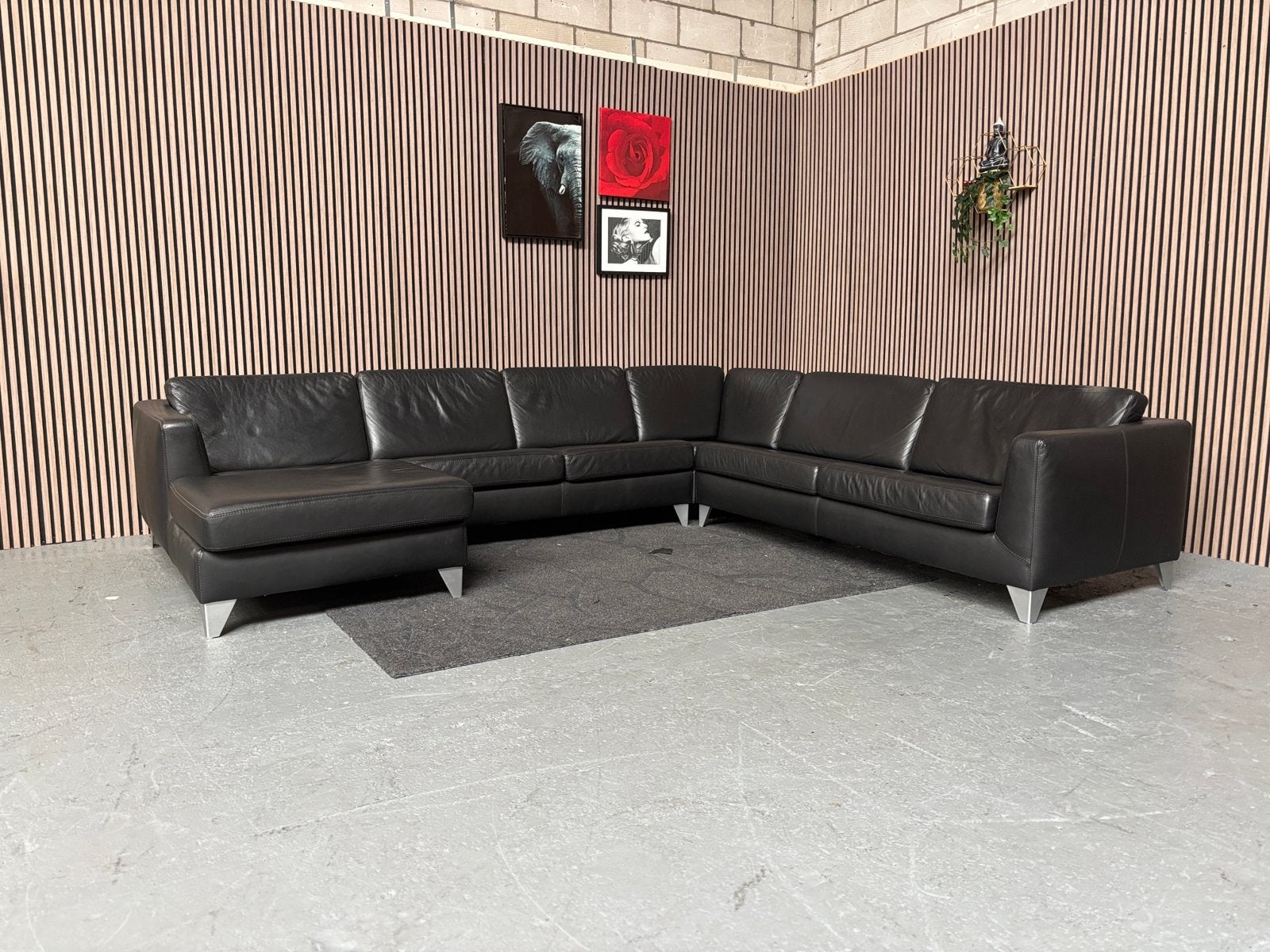GRATIS LEVERING Machalke U-Bank Leer 340x290x160 GEREINIGD