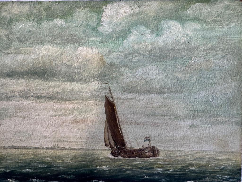 Orgineel olieverf schilderij B Feenstra Workum 1974, Antiek en Kunst, Kunst | Overige Kunst, Ophalen