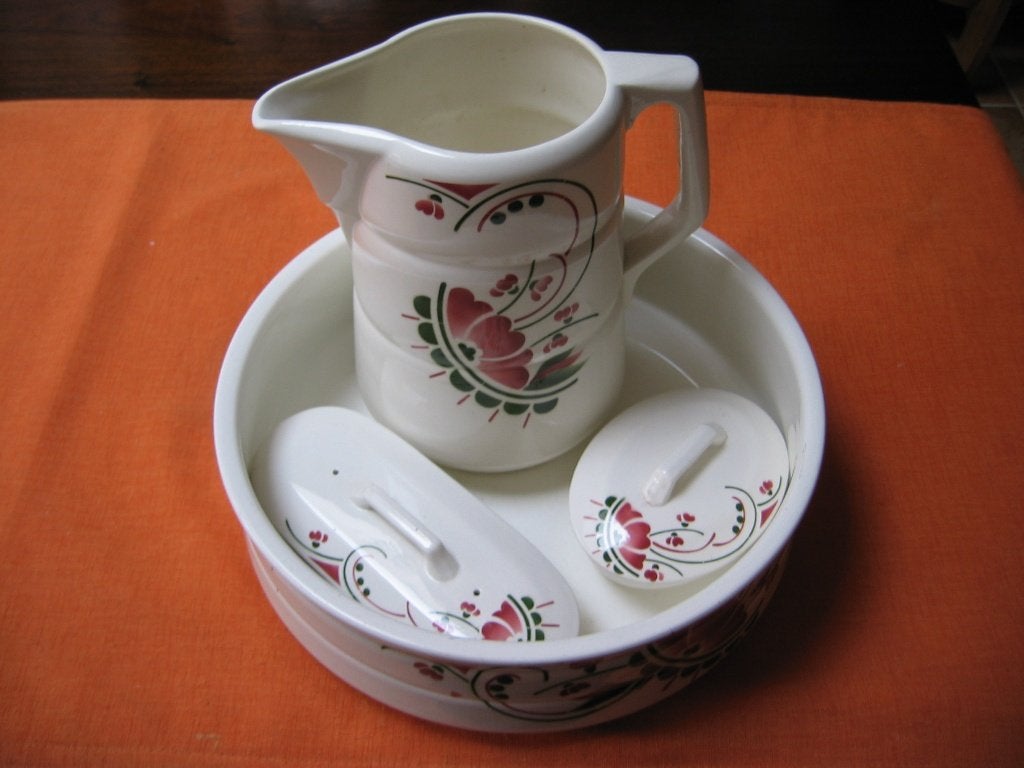 Soc.Ceramique art deco lampetstel, Ophalen