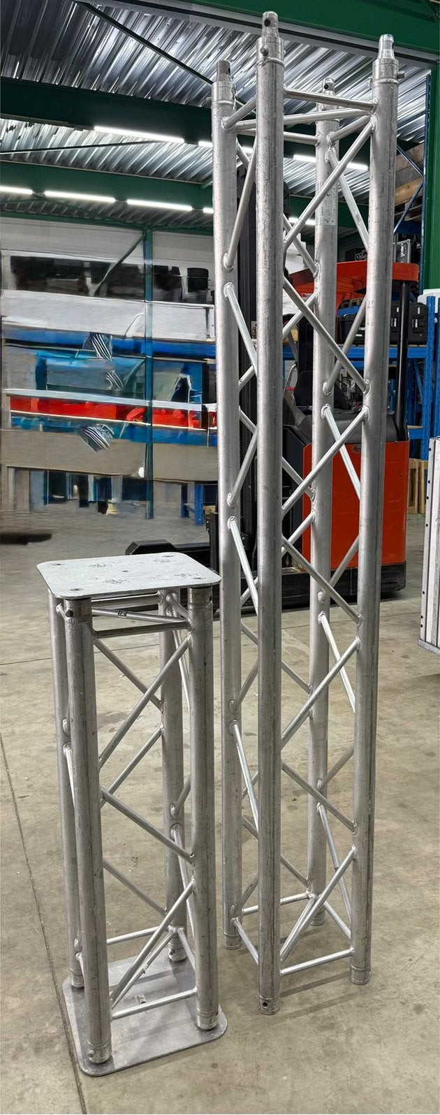 Milos QTF/FQ 200cm & 100cm Truss – Zilver – incl. Couplers, Ophalen of Verzenden, Zo goed als nieuw, Licht, Kleur
