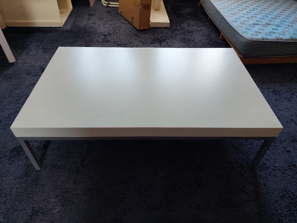 IKEA Klubbo salontafel (wit), Huis en Inrichting, Tafels | Salontafels, Ophalen, Gebruikt, 50 tot 100 cm, 50 tot 100 cm