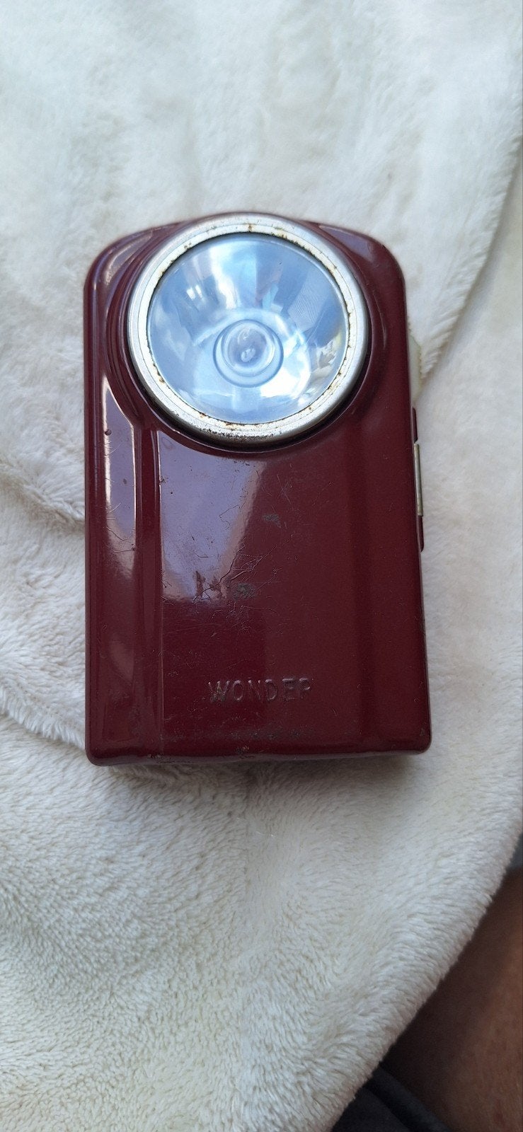 vintage Franse zaklamp, Ophalen of Verzenden, Batterij