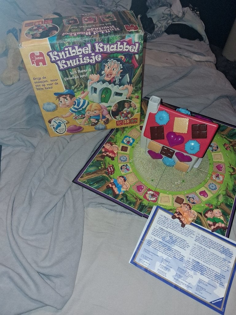 Leuk kinderspel Knibbel , Knabbel huisje van Jumbo, Hobby en Vrije tijd, Ophalen of Verzenden, Zo goed als nieuw