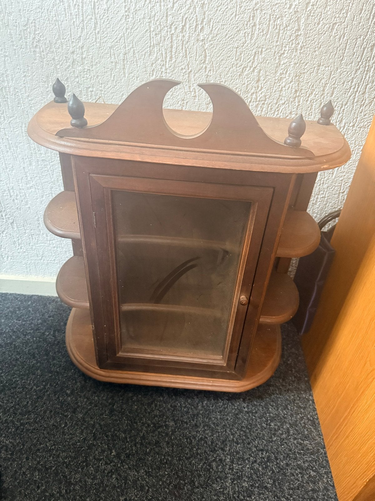 Nette hangvitrine met raampje, Ophalen, Minder dan 50 cm, Gebruikt, Minder dan 25 cm