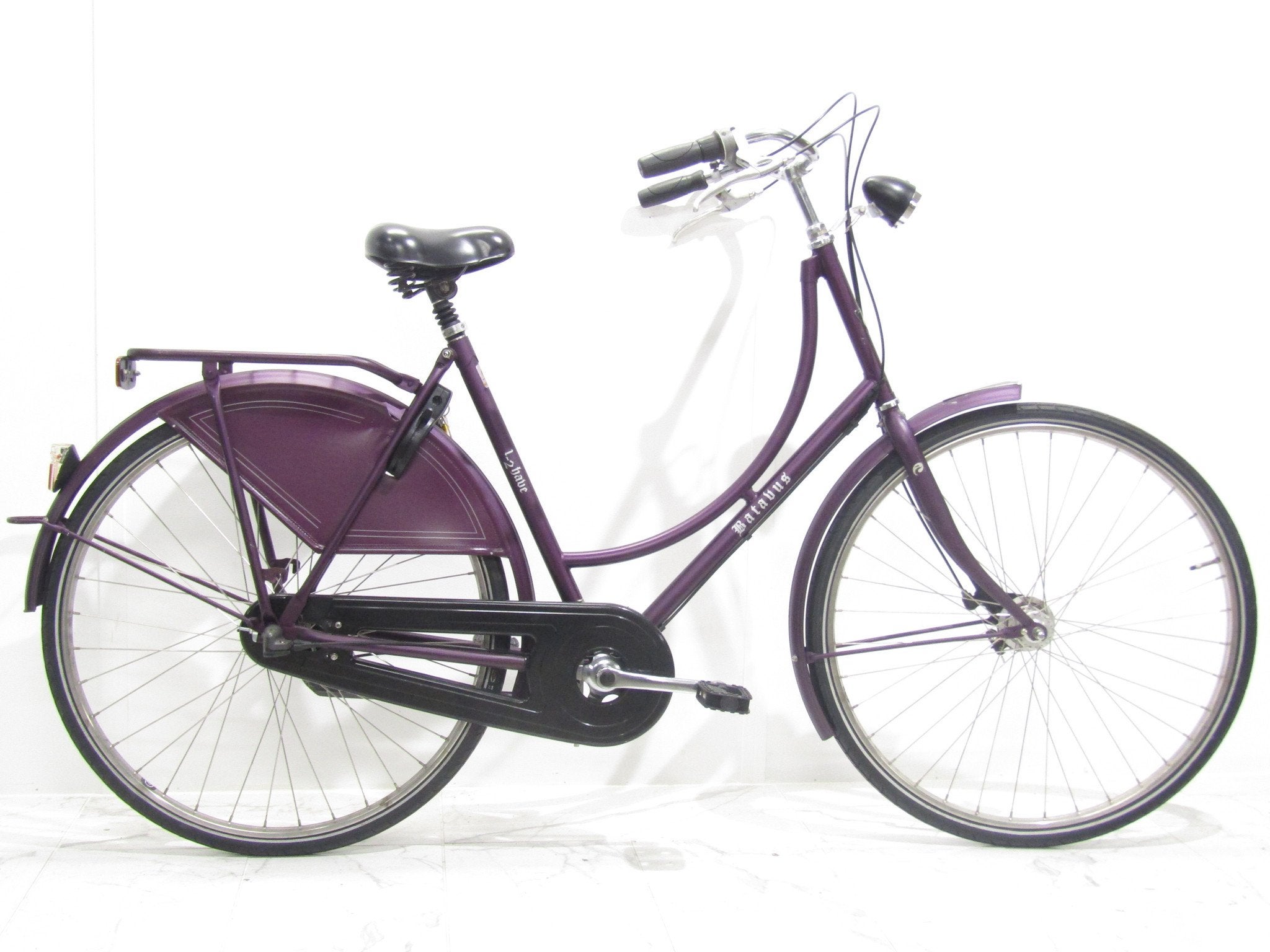 Batavus 1-2 have paars dames 56cm 28inch, 56 cm of meer, Gebruikt, BATAVUS, Versnellingen