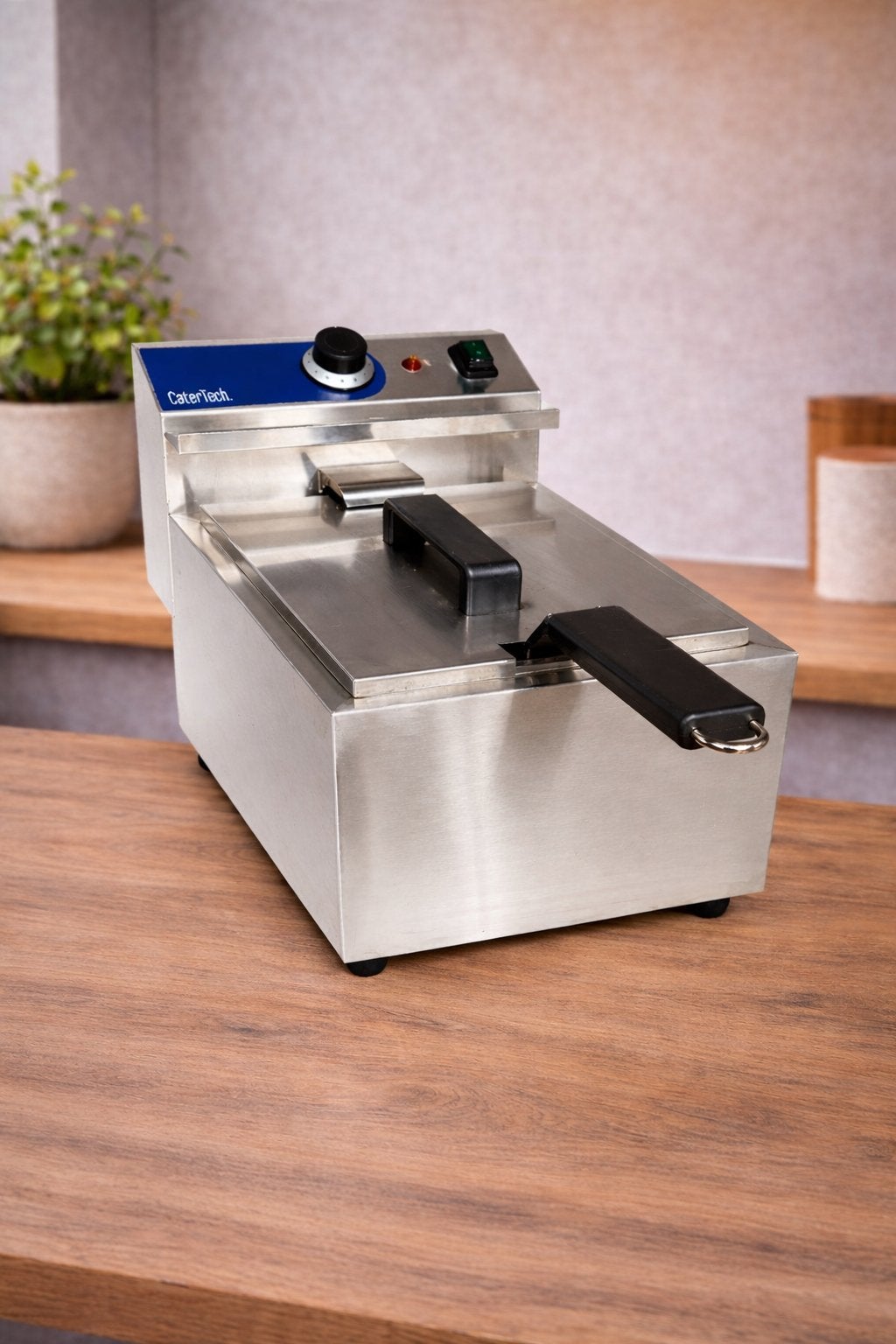 Catertech Frituurpan 8L, Witgoed en Apparatuur, 4 liter of meer, Ophalen of Verzenden, Zo goed als nieuw, Uitneembare binnenpan