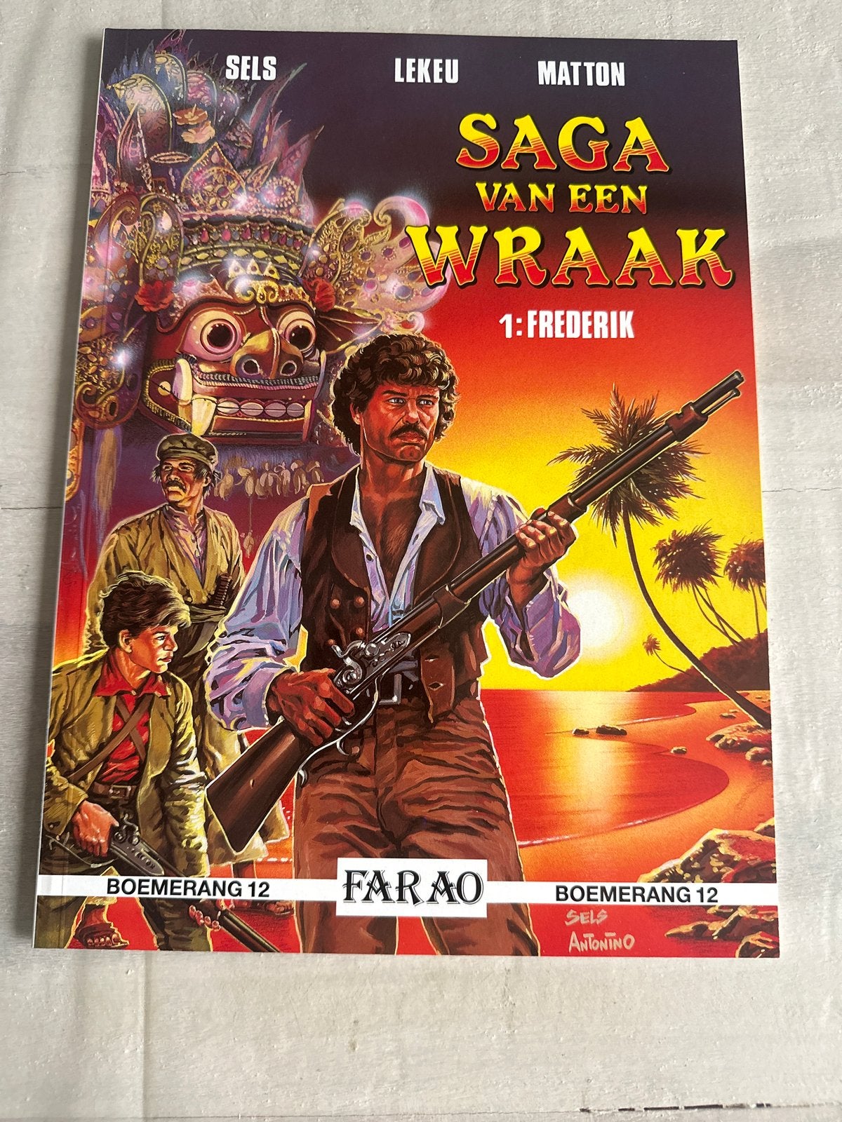 Saga van een Wraak 1: Frederik - Boemerang 12 Farao, Eén stripboek, Ophalen of Verzenden, Zo goed als nieuw