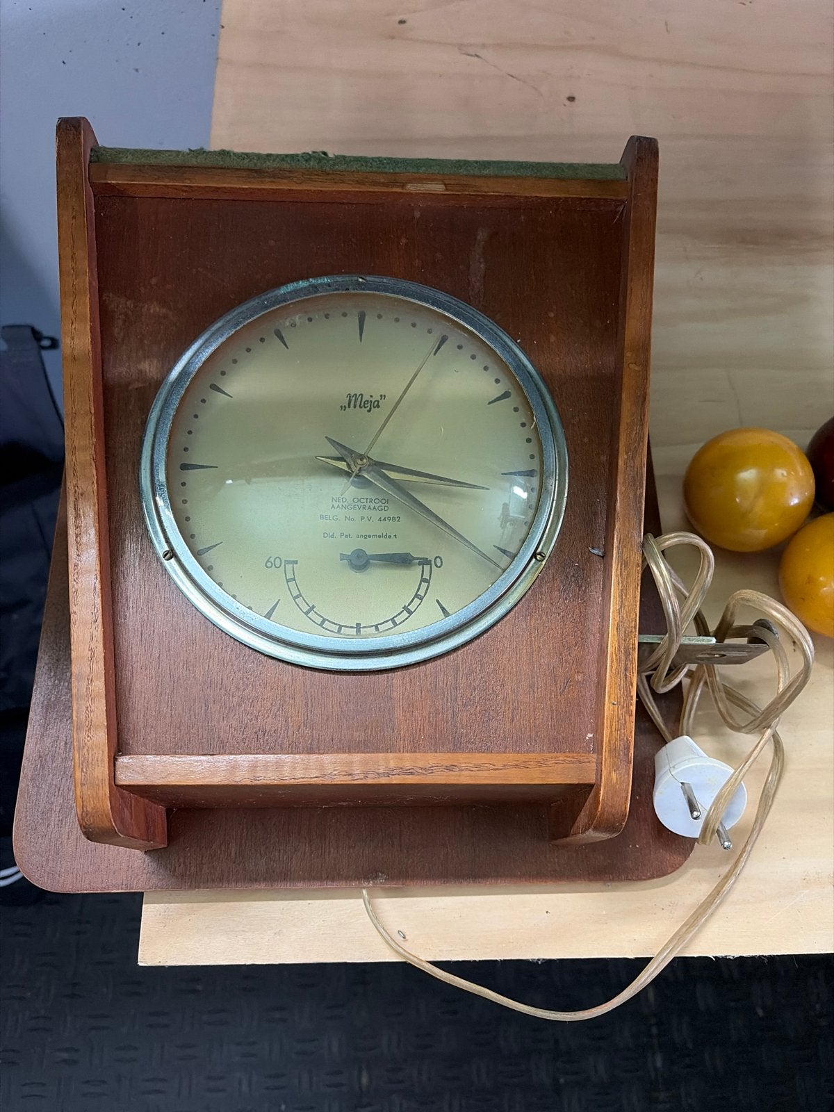 Vintage Meja Wandklok voor biljart - Jaren '50/'60, Ophalen of Verzenden